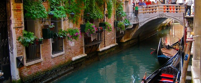 Venice gondola waterway