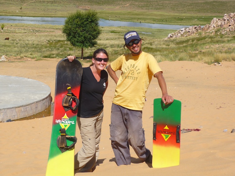 Sandboarding in Argentina