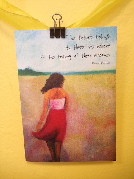 The future  belongs to those who believe in the beauty of their dreams