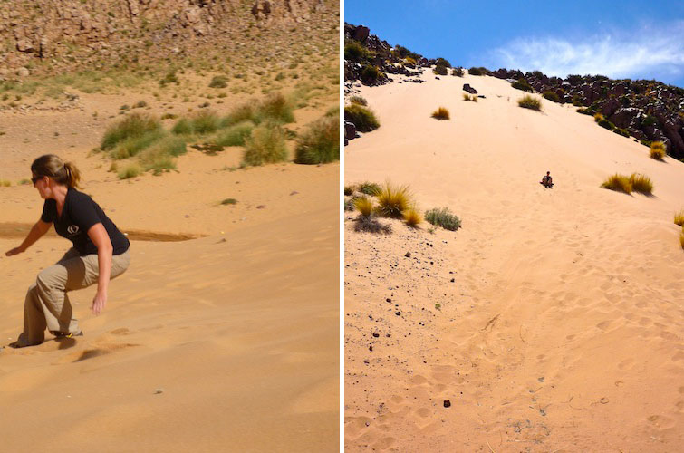 Sandboarding in Argentina