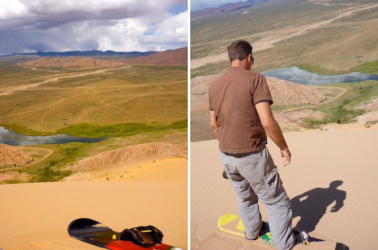 Sandboarding in Argentina