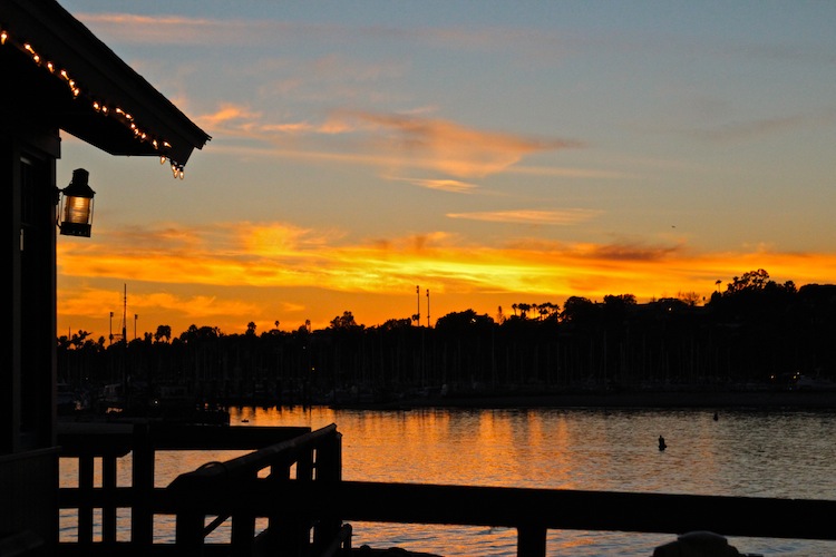 sunset in Santa Barbara