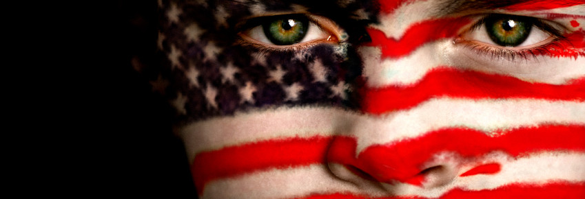 American Flag Child's Face