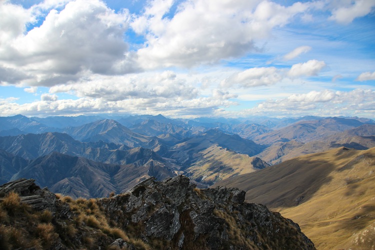 view from Ben Lomond peak Queenstown