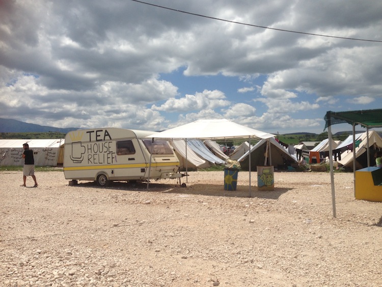 volunteering at a refugee camp in Greece