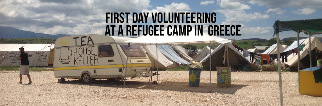 volunteering at a refugee camp in Greece