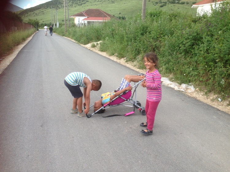 volunteering at a refugee camp