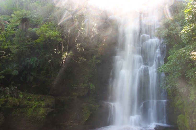 Waterfall in Catlins New Zealand