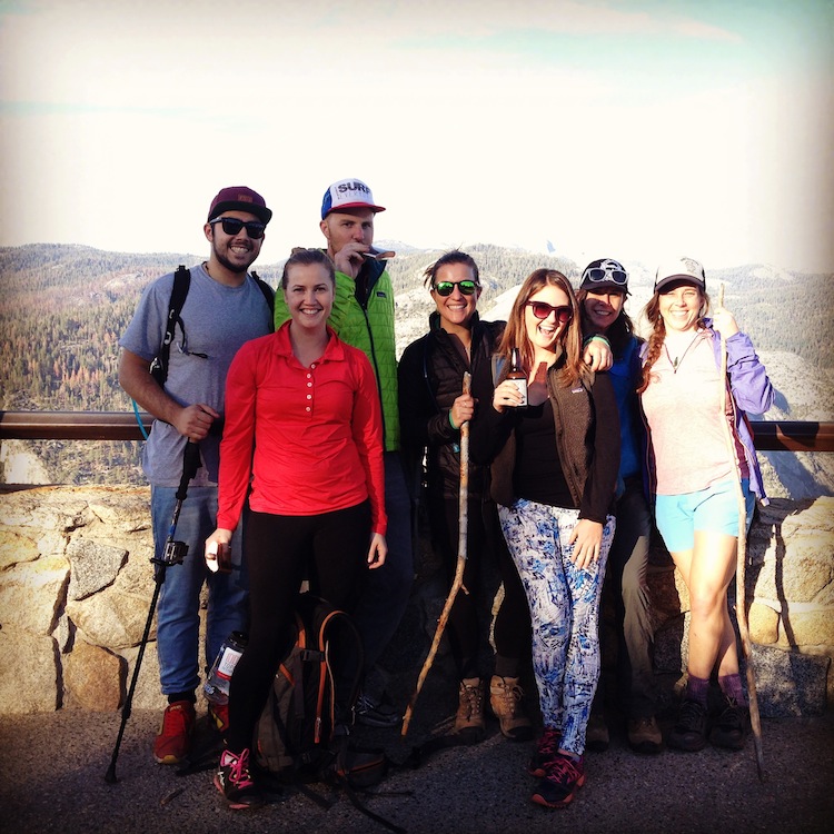 hiking crew in Yosemite